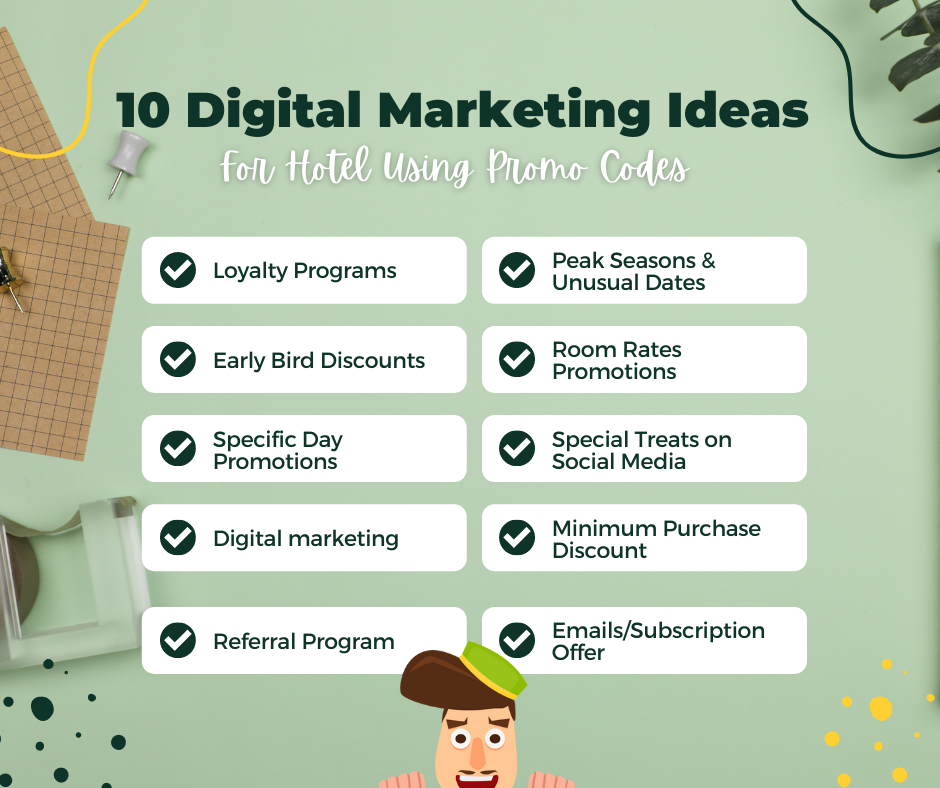 10 Digital Marketing Ideas For Hotel Using Promo Codes